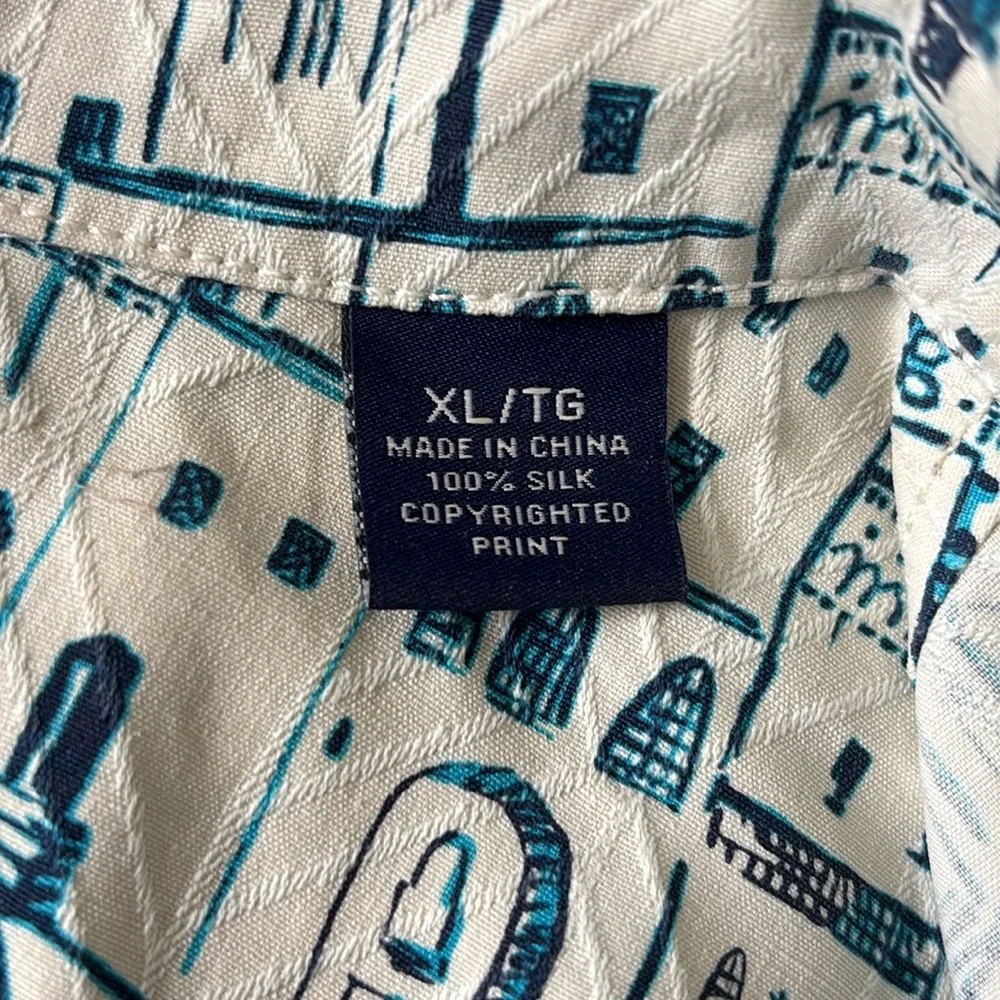 Tommy Bahama Men's 100% Silk Button Up Vacation Shirt XL - Picture 9 of 12